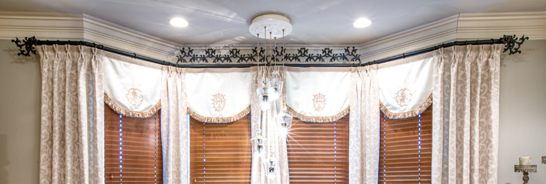 glamorous master bedroom window treatments